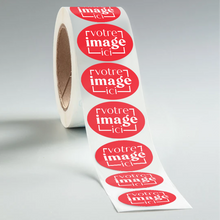Load image into Gallery viewer, Rouleau d’étiquettes ovales en papier