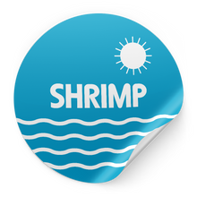 Load image into Gallery viewer, Shrimp 1" Label
