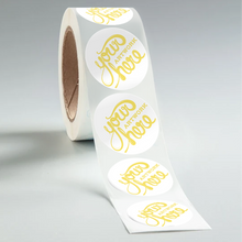 Load image into Gallery viewer, Circle Paper Roll Labels
