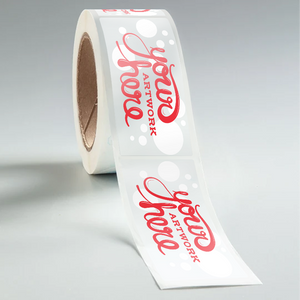 Clear Rectangle Waterproof Roll Labels