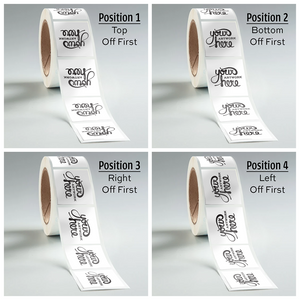 Clear Rectangle Waterproof Roll Labels