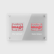 Load image into Gallery viewer, Autocollants rectangulaires transparents à coins arrondis
